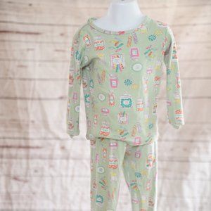 Girls 5 Cat & Jack Pajama Set pants & long sleeve